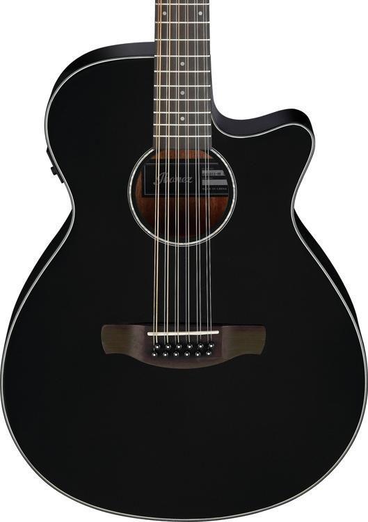 Ibanez AEG5012BK Acoustic-Electric 12-String Guitar (Black) No Case