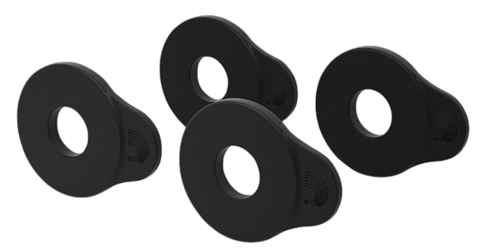 D'Addario Flex Lock Strap Blocks (4-Pack) - Black