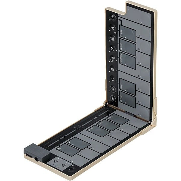 Korg nanoKEY Foldable MIDI Keyboard  - Sand Beige 4