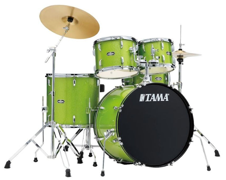 TAMA ST52H5CLGS STAGESTAR 5-piece Complete Drum Kit Lime Green Sparkle