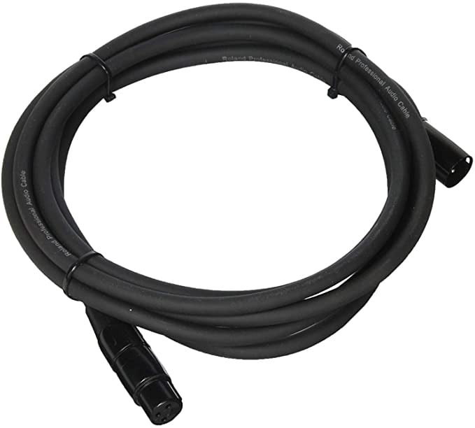 Roland RMC-B10 Black Series XLR Male to XLR Female - 10 Foot Microphone Cable 3