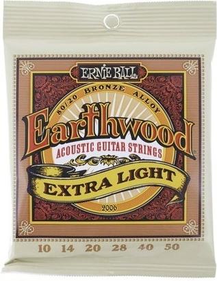 Ernie Ball 2006 80/20 Earthwood Extra Lite Bronze Acoustic Strings (10-50)