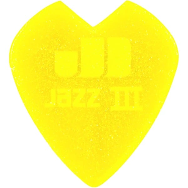 Dunlop Kirk Hammett Jazz III Picks Yellow Glitter - 6 Pack 2