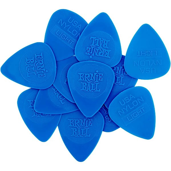Ernie Ball .53mm Nylon Guitar Picks - Blue (12 Pack)