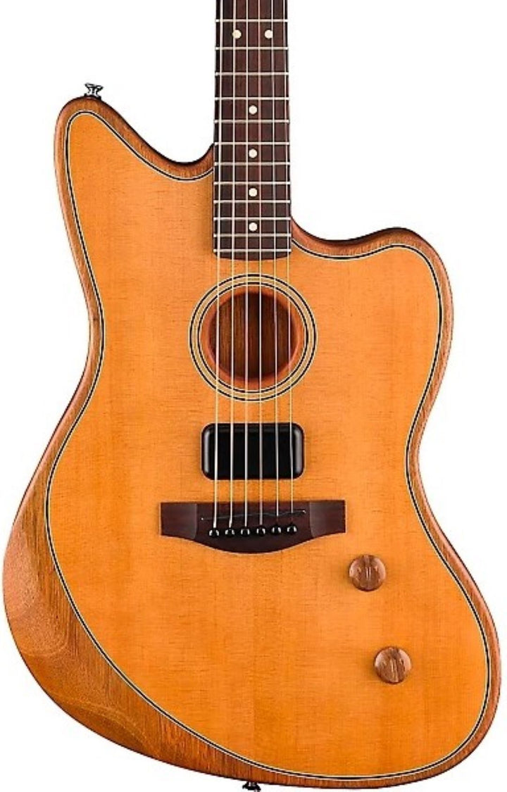 Fender Acoustasonic Standard Jazzmaster Acoustic Electric Guitar - Aged Natural