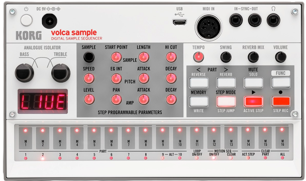 Korg Volca Sample 2 Digital Sample Sequencer - With USB MIDI