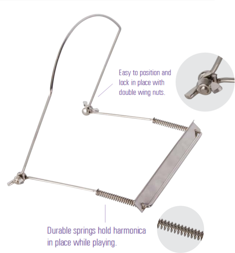 On-Stage IHH1020 Around-The-Neck Harmonica Holder 3