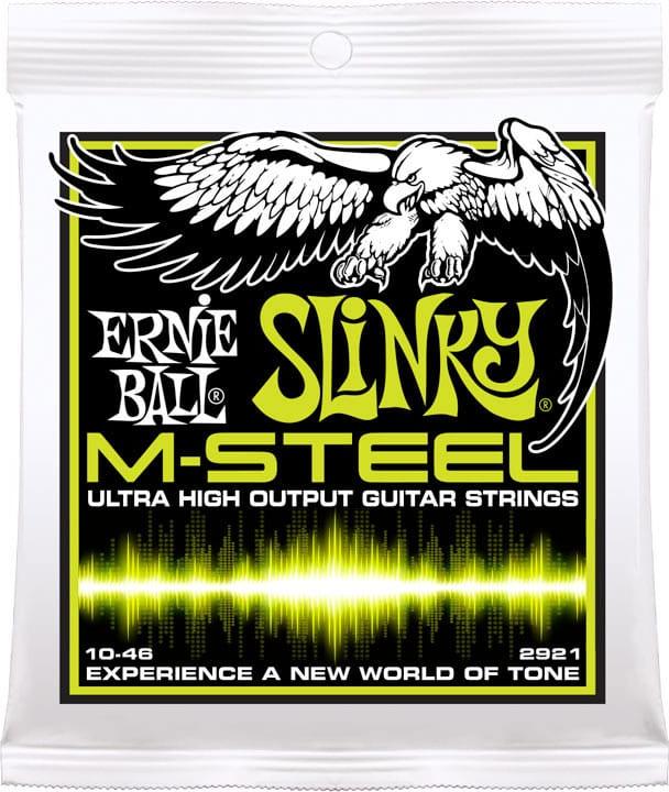 Ernie Ball 2921 M-Steel Regular Slinky Electric Guitar Strings (10-46)
