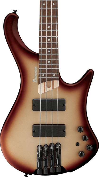 Ibanez EHB600CCM Ergonomic Headless Bass Guitar - Charred Champagne Burst Matte