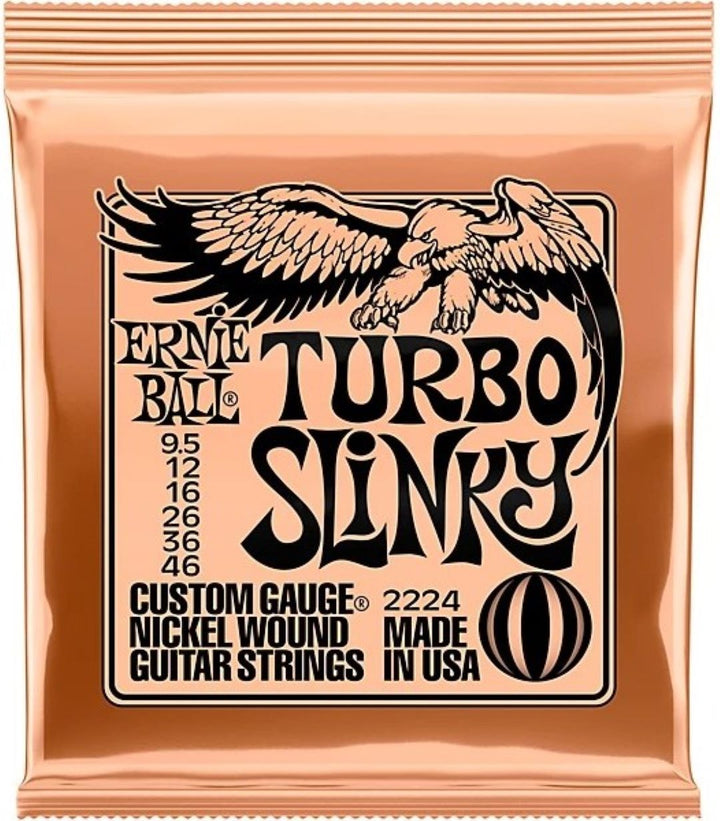 Ernie Ball Turbo Slinky Nickel Wound Electric Guitar Strings - .095-.046