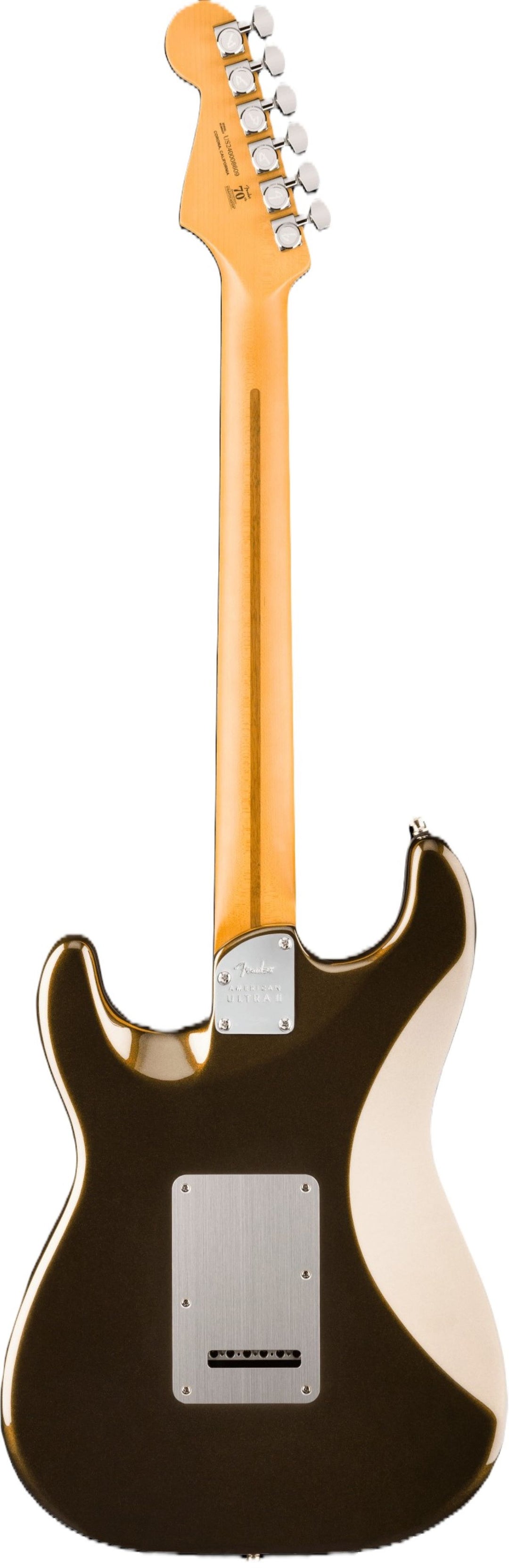 Fender American Ultra II Stratocaster HSS Electric Guitar - Texas Tea 2