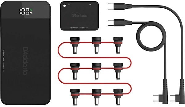 D'Addario XPND Pedal Power Battery Kit - With International Connectors