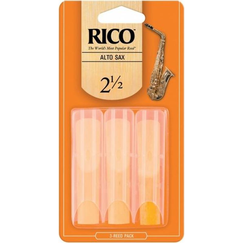 Rico RJA0325 Number 2.5 Alto Saxophone Reeds 3 Pack