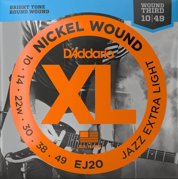 D'Addario EJ20 Jazz Electric Extra Extra Light 10-49