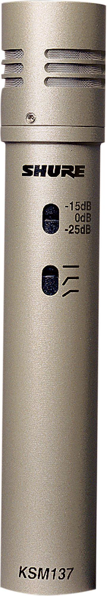 Shure KSM137/SL Cardioid Studio Condenser Microphone (Champagne)