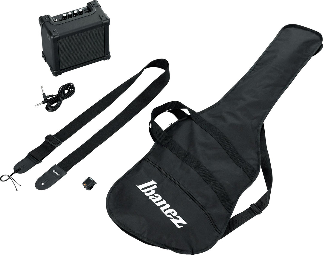 Ibanez IJSR190NBKN Electric Bass Package - Black Night
