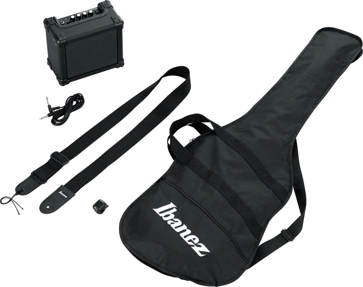 Ibanez IJSR190NBKN Electric Bass Package - Black Night