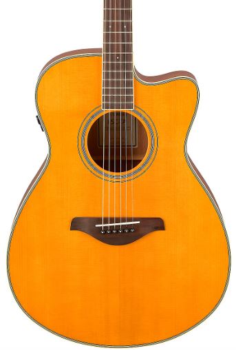Yamaha FSC-TA TransAcoustic Concert Cutaway Acoustic-Electric Guitar - Vintage Tint