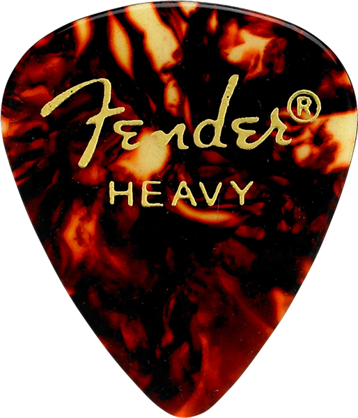 Fender Classic Celluloid Shell Heavy Picks (12 Pack)