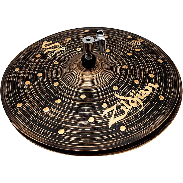 Zildjian 'S Dark' Series Hi Hat Cymbals - 14 Inch *Hammered Dark 2
