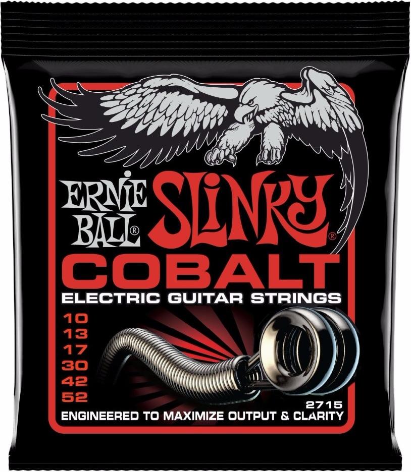 Ernie Ball 2715 Cobalt Skinny Top Heavy Bottom Slinky 10-52 Electric Guitar String Set