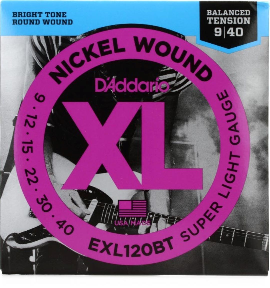 D'Addario EXL120BT XL Nickel Wound Electric Guitar Strings - Extra Light