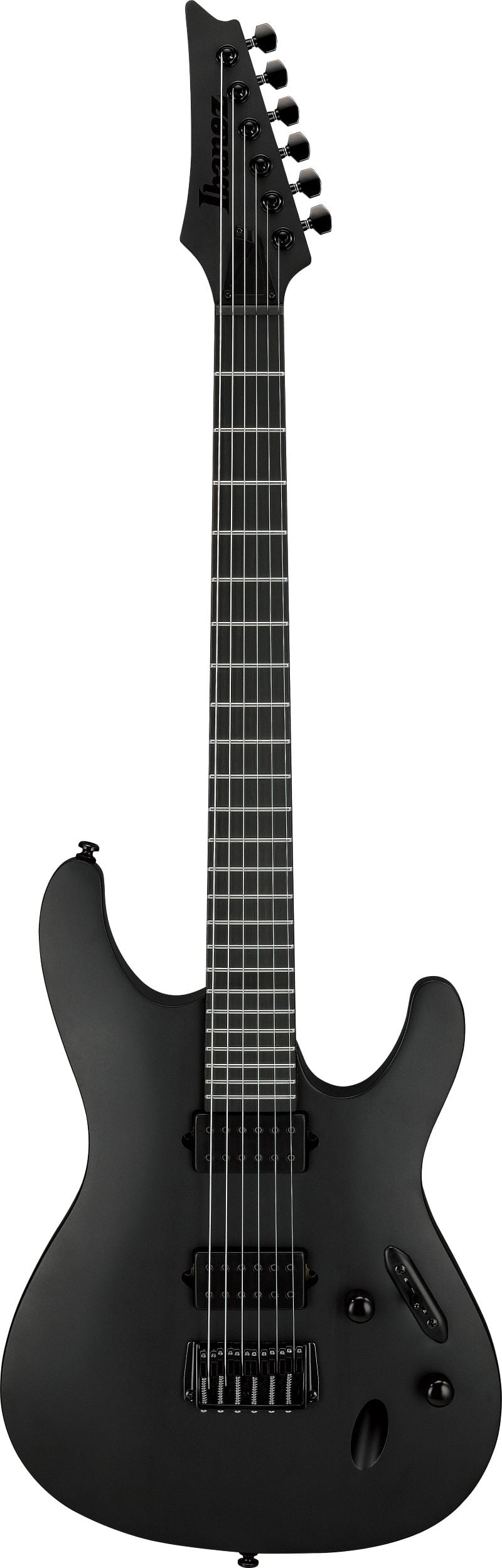 Ibanez S721RB Iron Label Electric Guitar - Black Flat 6