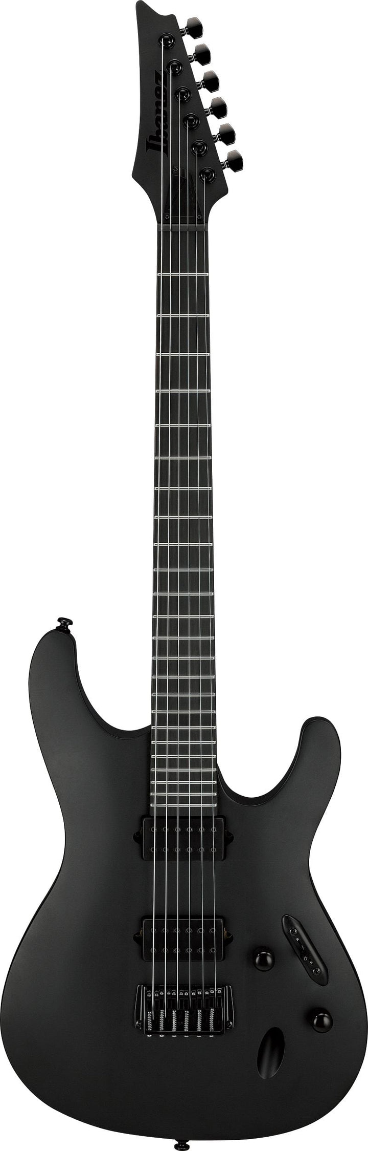 Ibanez S721RB Iron Label Electric Guitar - Black Flat 6