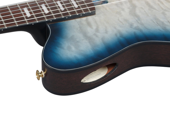 Ibanez FRH20QMNCTL Acoustic Electric Guitar - Cosmic Blue Sunburst Low Gloss 4
