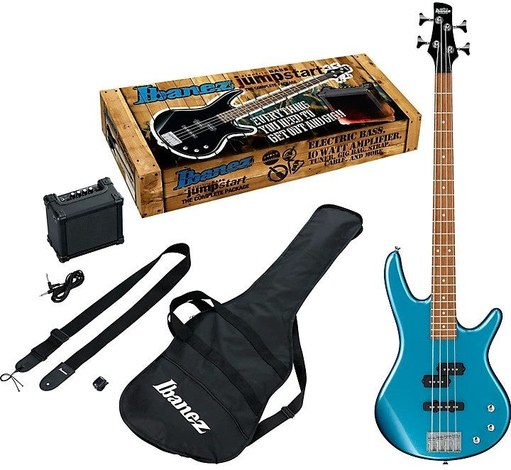 Ibanez IJSR190NMLB Electric Bass Package - Metallic Light Blue