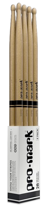 Promark TX2BW-4P Forward 2B Hickory Wood Tip - 4 Pack