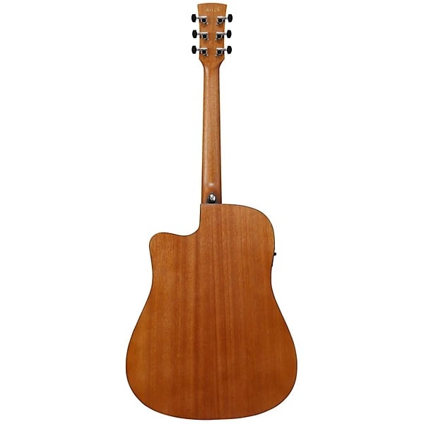 Ibanez PF50CEOBH Acoustic Electric Guitar - Open Pore Transparent Blue Sunburst 6