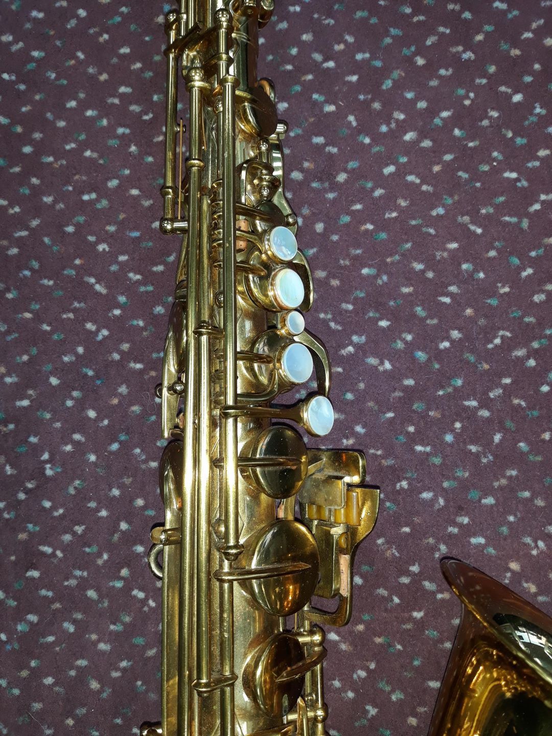 Used Buescher Aristocrat Big "B" Series II Brass Lacquer Alto Saxophone
