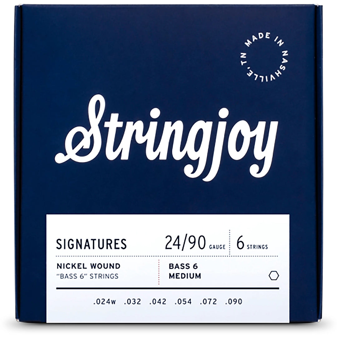 Stringjoy Signatures Bass VI Balanced (24-90) Nickel Wound Guitar Strings - Medium