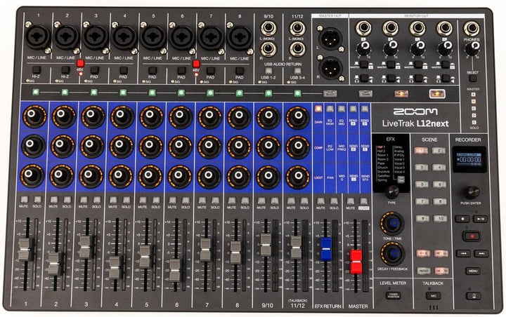 Zoom LiveTrak L12next Digital Mixer/Recorder
