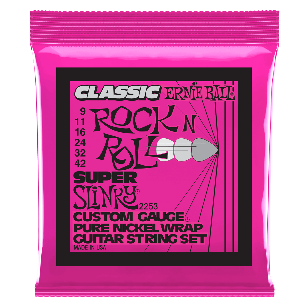 Ernie Ball 2253 Classic Super Slinky Electric Guitar Strings (9-42)
