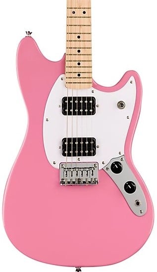Squier Sonic Mustang HH Electric Guitar - Flash Pink