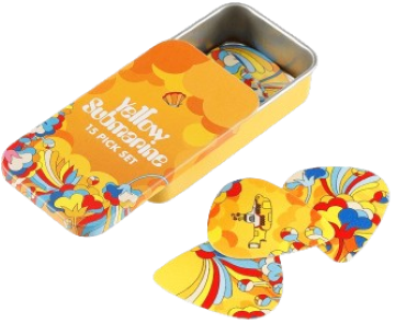 D'Addario The Beatles Yellow Submarine 55th Anniversary .70mm Guitar Picks - Primrose Prairie (15 Pack Tin)