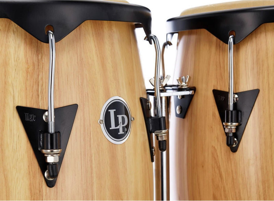 Latin Percussion LP646NW-AW Natural Conga Set with Stand