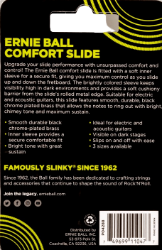Ernie Ball P04288 Comfort Guitar Slide - Medium