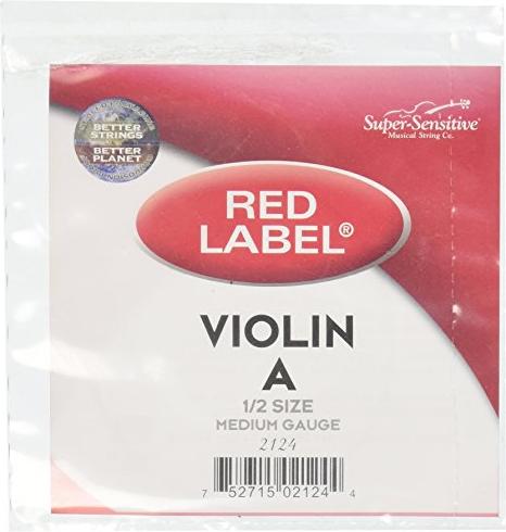 Super Sensitive Red Label Violin E String 1/2