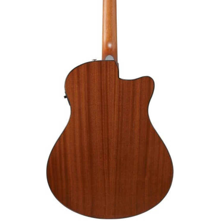 Ibanez AAM50LCE Left-Handed Open Pore Acoustic Electric Guitar - Light Brown Sunburst 4
