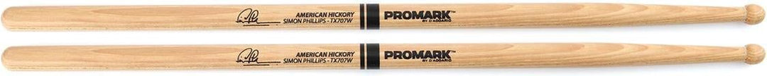 Promark Simon Phillips 707W Hickory Wood Tip Drum Sticks
