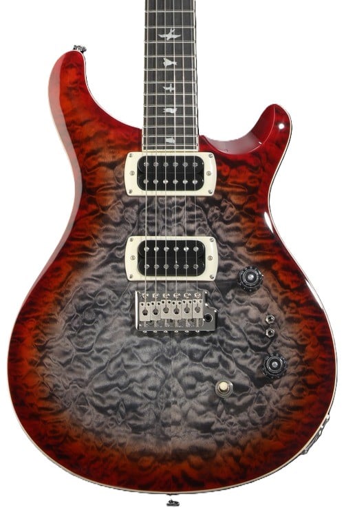 PRS SE Custom 24-08 Quilt Electric Guitar - Charcoal Cherry Burst