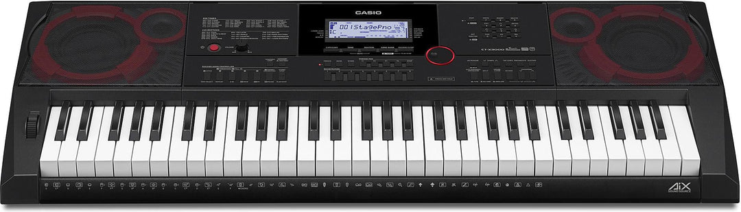 Casio CT-X3000 61 Portable Keyboard with Touch Response & AC Adapter (Black) 3