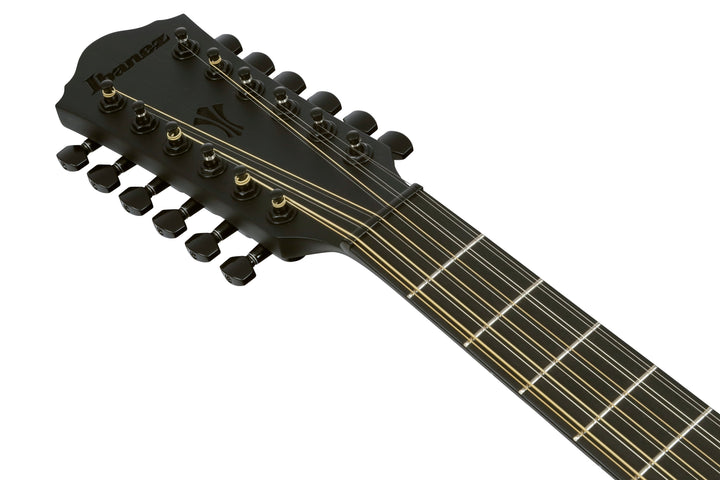 Ibanez AEG1221BOT 12-String Acoustic Electric Guitar - Black Out 2