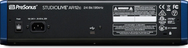 PreSonus StudioLive AR12c 12-channel USB-C Mixer 3