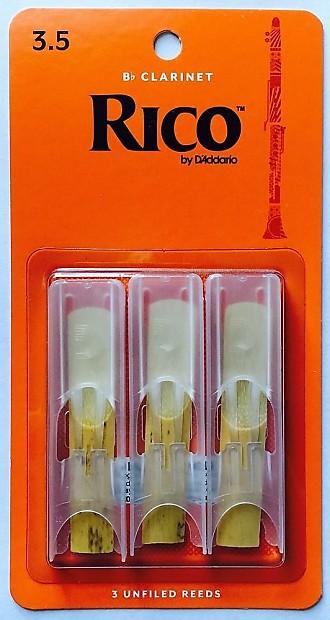 Rico RCA0335 3.5 Clarinet Reeds 3-Pack