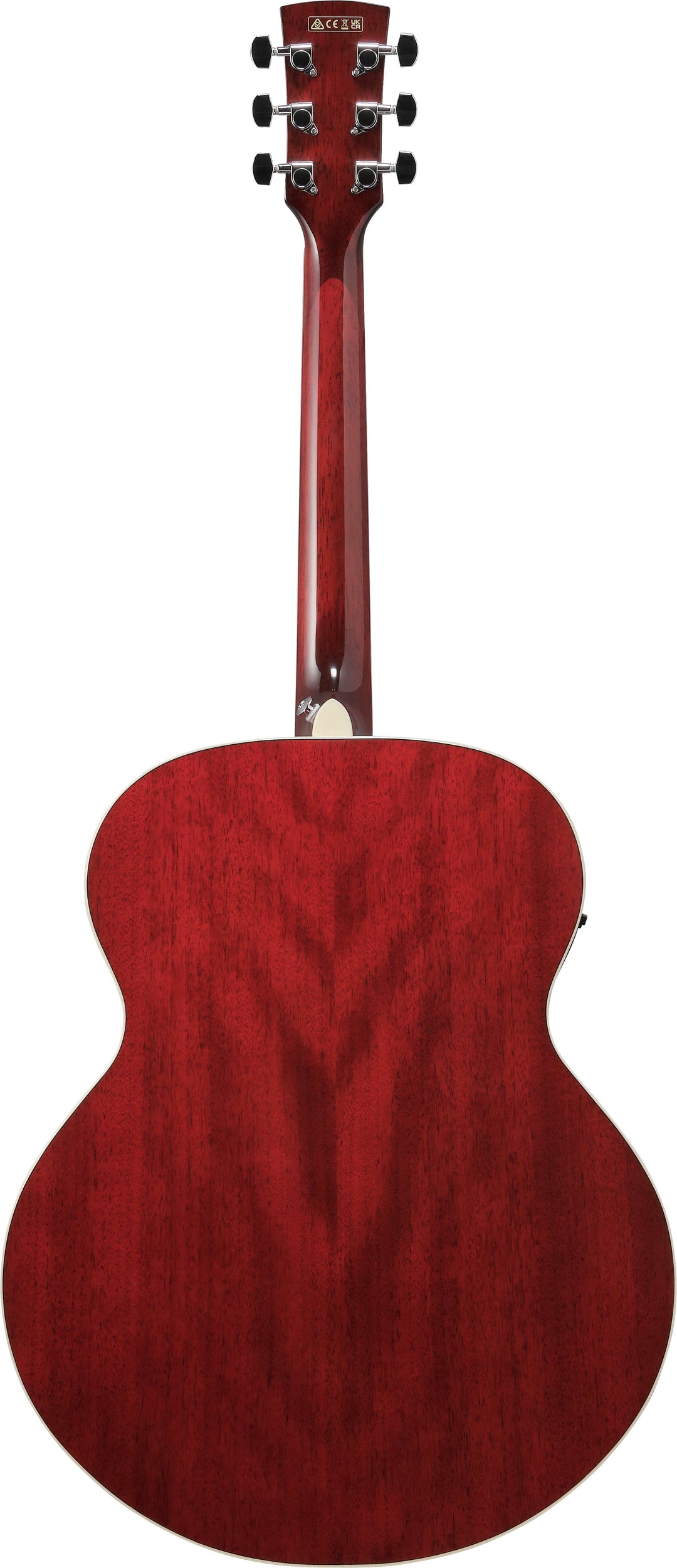 ibanez-aj70m1ewr-acoustic-electric-guitar-wine-red-high-gloss 7