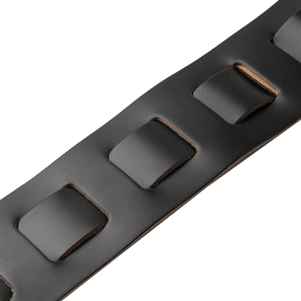 Levys M26PD 3\" Wide Top Grain Leather Guitar Strap - Tuxedo 4